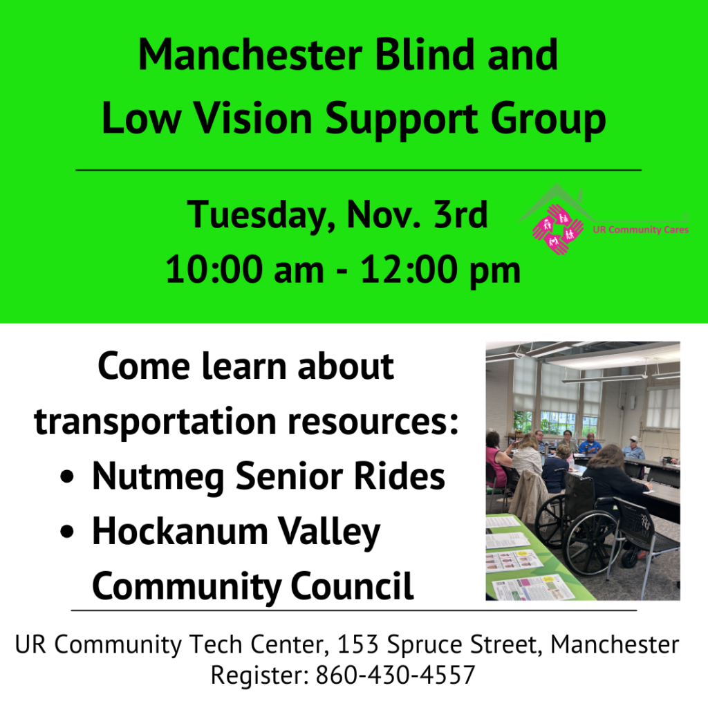 Nov Blind & Low Vision Support Group Meeting